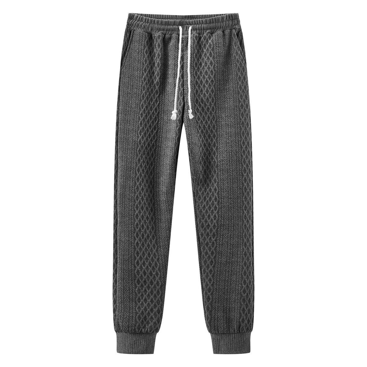 Herren Komfortable Strick-Jogginghose mit modernem Design und elastischem Bund R&B