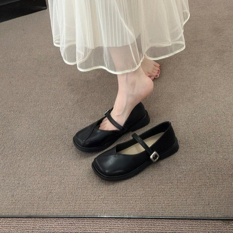 Damen Elegante Mary Jane Schuhe mit verstellbarem Riemen und dämpfender Sohle R&B