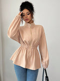 Damen Moderner Zip-Hoodie mit Taillierung R&B