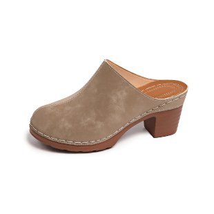 Damen Komfortable Clogs mit blockförmigem Absatz R&B