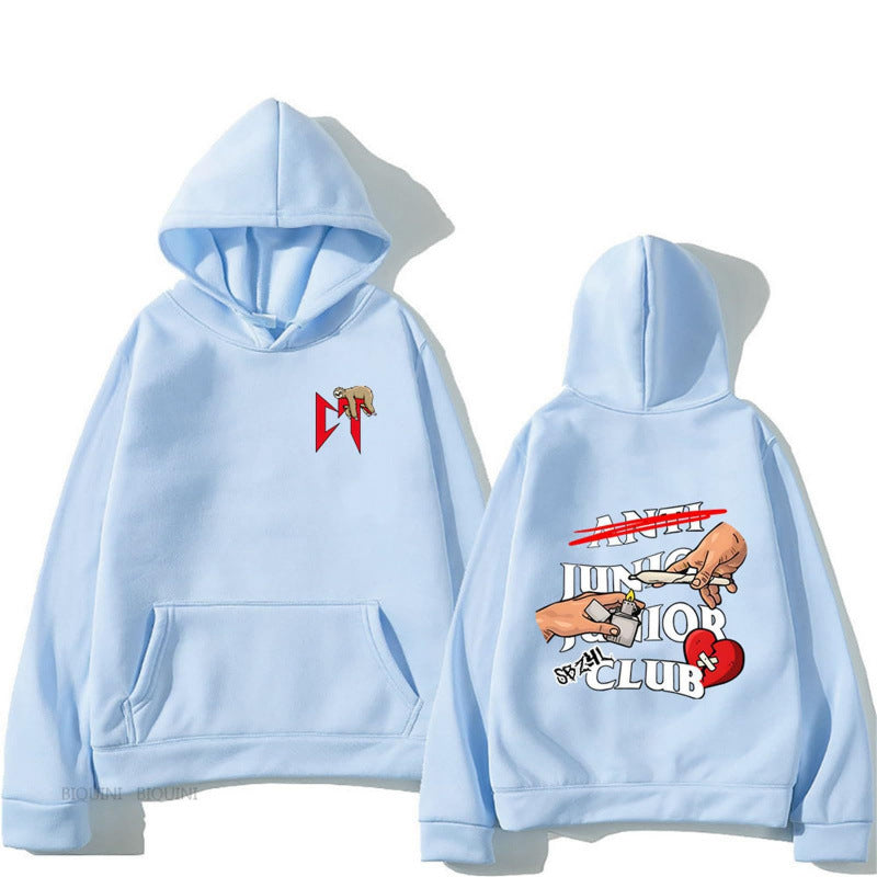 Damen Kapuzenpullover mit originellem Grafikdesign und bequemer Passform R&B