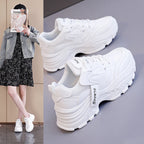 Damen Chunky Sneakers mit atmungsaktiver Mesh-Oberfläche und stoßdämpfender Sohle R&B