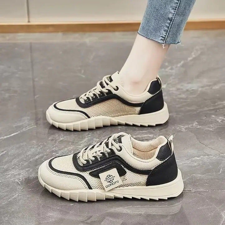 Damen Komfortable Sport-Sneaker mit atmungsaktive Obermaterial und robustem Sohlenprofil R&B