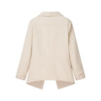 Damen elegante Blazerjacke mit lässigem Schnitt und modischem Revers R&B