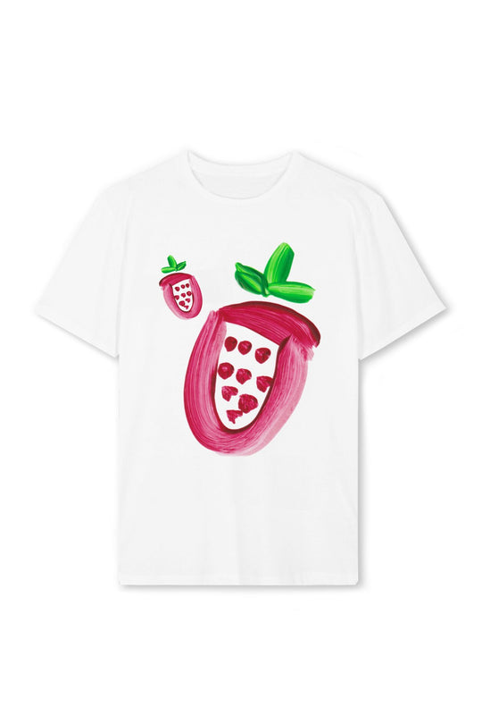 Damen T-Shirt mit farbenfrohem Motiv und kreativem Design R&B