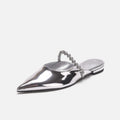 Damen Elegante Sling-Pumps mit funkelndem Kettenriemen R&B