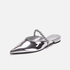 Damen Elegante Sling-Pumps mit funkelndem Kettenriemen R&B