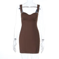Damen figurbetontes Cocktailkleid mit Schlankmachenden Details R&B