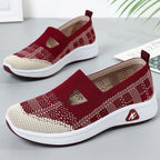 Damen Atmungsaktive und elastische Slip-On Freizeitschuhe R&B
