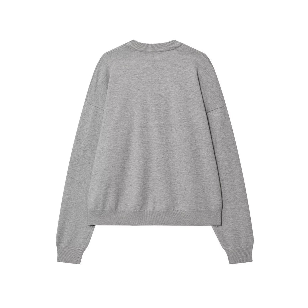 Damen lässiger Sweatshirt mit engem Kragen R&B