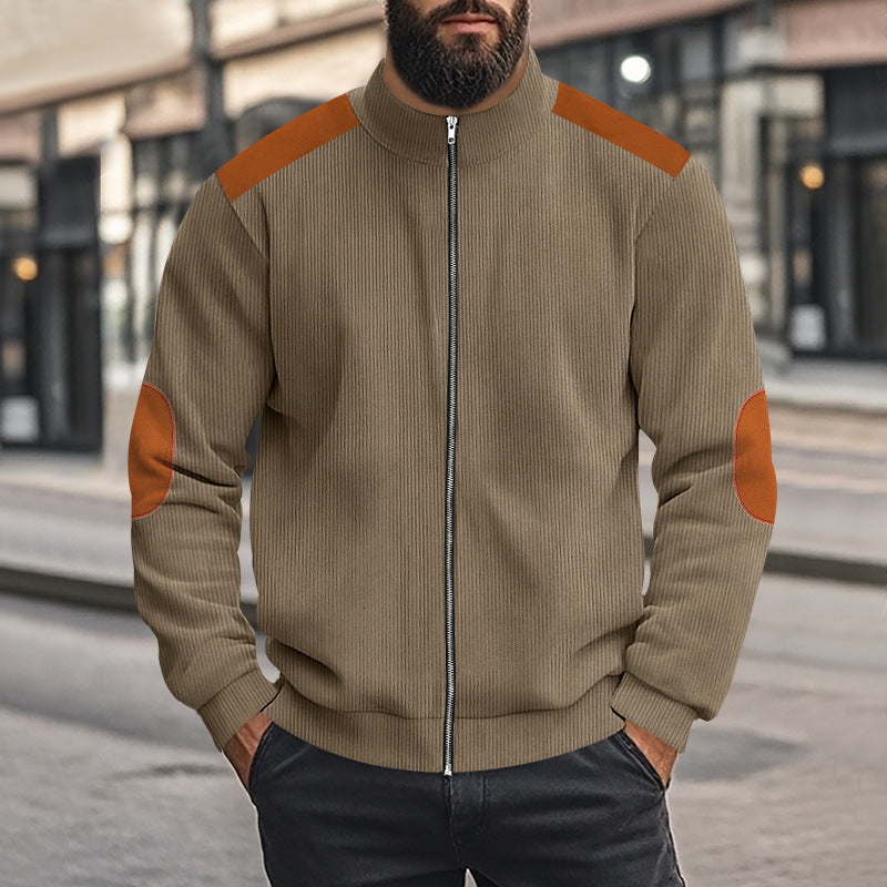 Herren Sportliche Jacke mit Reißverschluss und modischen Akzenten R&B