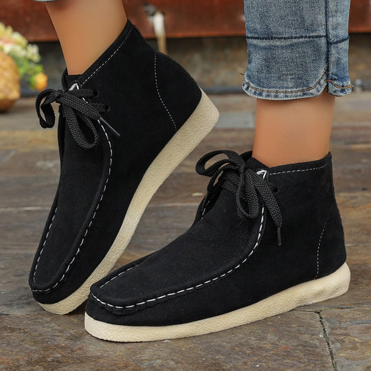 Damen Mokassins mit hochwertigem Wildleder und elastischer Sohle R&B