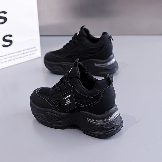 Damen modische Chunky Sneakers mit atmungsaktivem Obermaterial und dämpfendem Komfort R&B