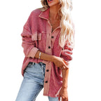 Damen Oversized Hemdjacke R&B