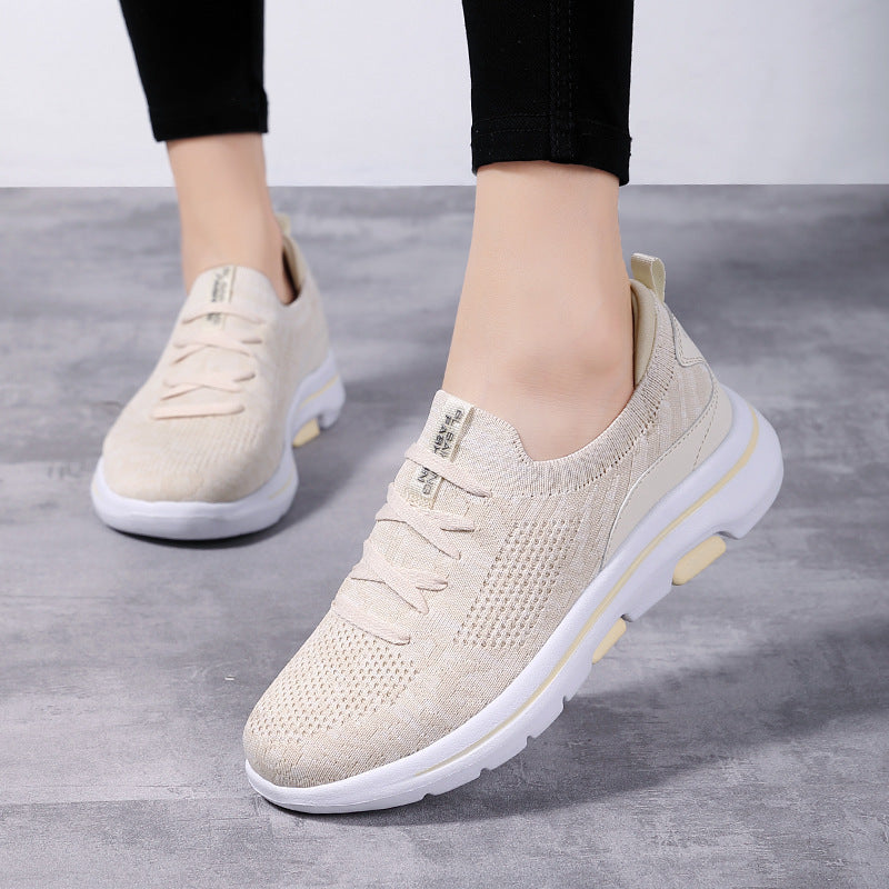 Damen Komfortable Lauf-Sneaker mit atmungsaktivem Strick-Obermaterial