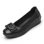 Damen Elegante Ballerinas mit modischer Schleifenverzierung und komfortabler Wedge-Sohle R&B