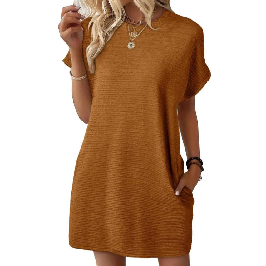 Damen Casual-Kleid mit lässigem Schnitt und praktischen Taschen R&B