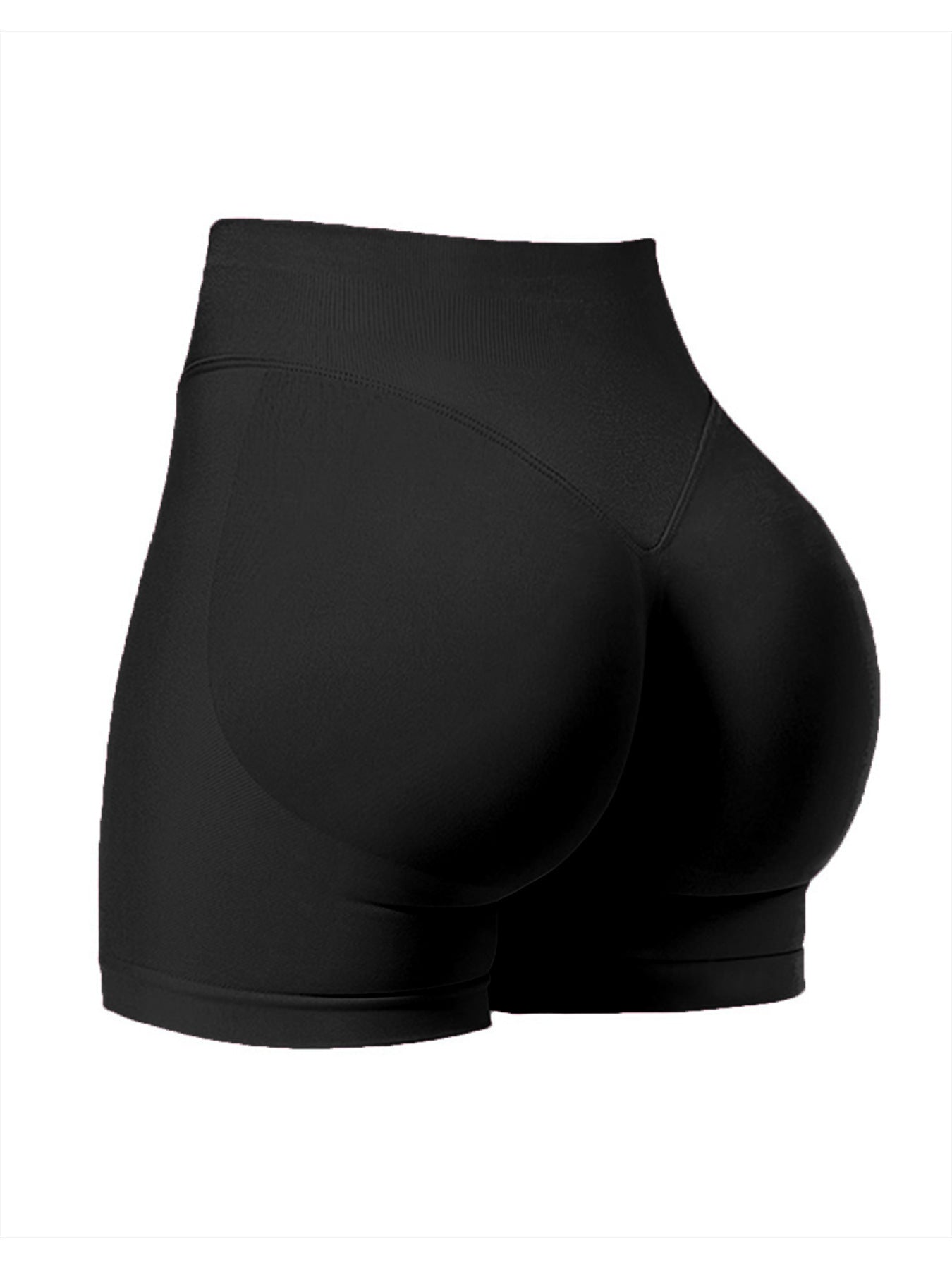 Damen Sport-Bikini-Oberteil mit hoch geschnittenen Shorts und nahtlosem Design R&B