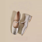 Damen elegante Ballerinas mit dekorativer Schnalle R&B