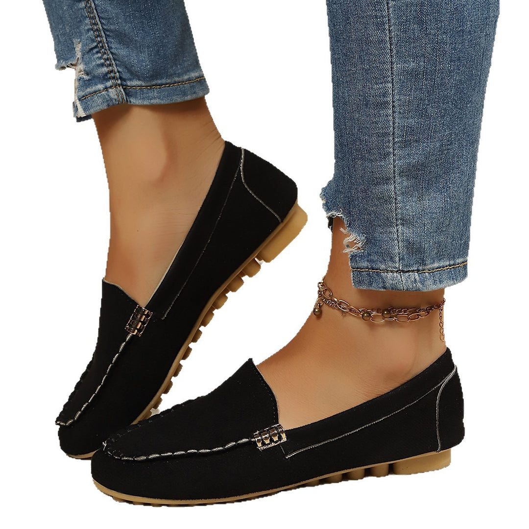 Damen Mokassins mit stilvollem dekorativem Design R&B