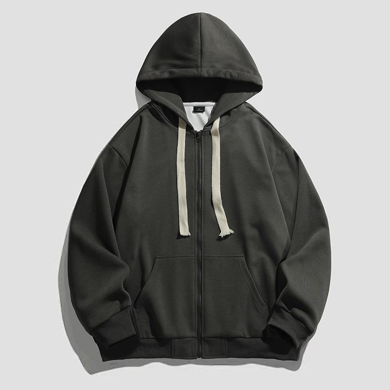 Damen warme Kapuzenjacke mit durchgehendem Reißverschluss und großzügigen Taschen R&B