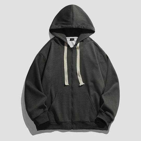 Damen warme Kapuzenjacke mit durchgehendem Reißverschluss und großzügigen Taschen R&B