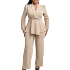 Damen Elegantes Blazer-Hosen-Set R&B