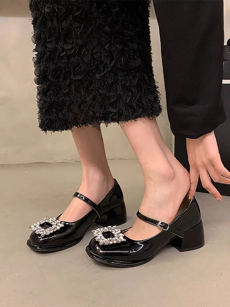 Damen Elegante Slingback-Pumps mit funkelndem Schmuckdetail R&B