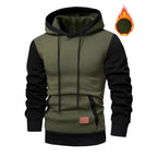 Herren modischer Hoodie mit praktischen Taschen und kontrastrierendem Design R&B