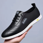 Herren Bequeme Leder Sneakers mit rutschfester Sohle R&B