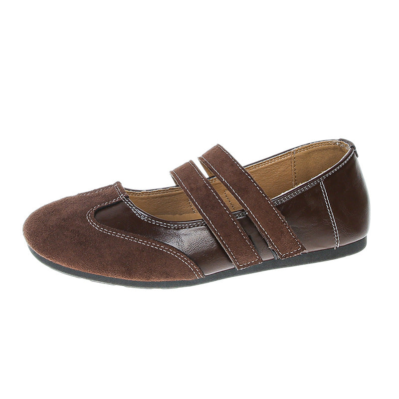 Damen Ballerina-Schuhe mit doppelt verstellbarem Riemen R&B