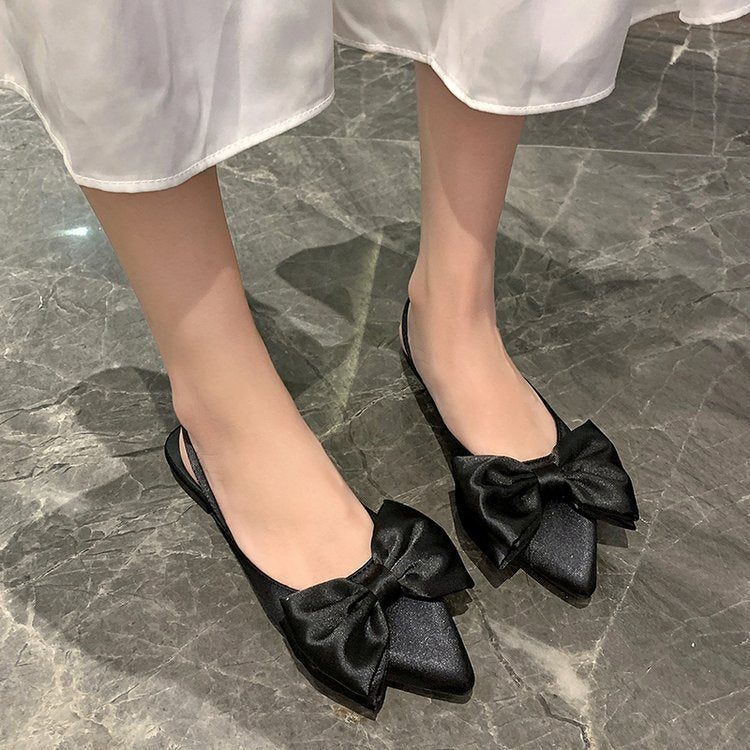 Damen Slingback-Ballerinas mit Schleifenakzent R&B