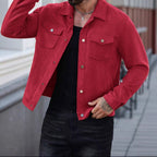 Herren lässige Wildlederjacke