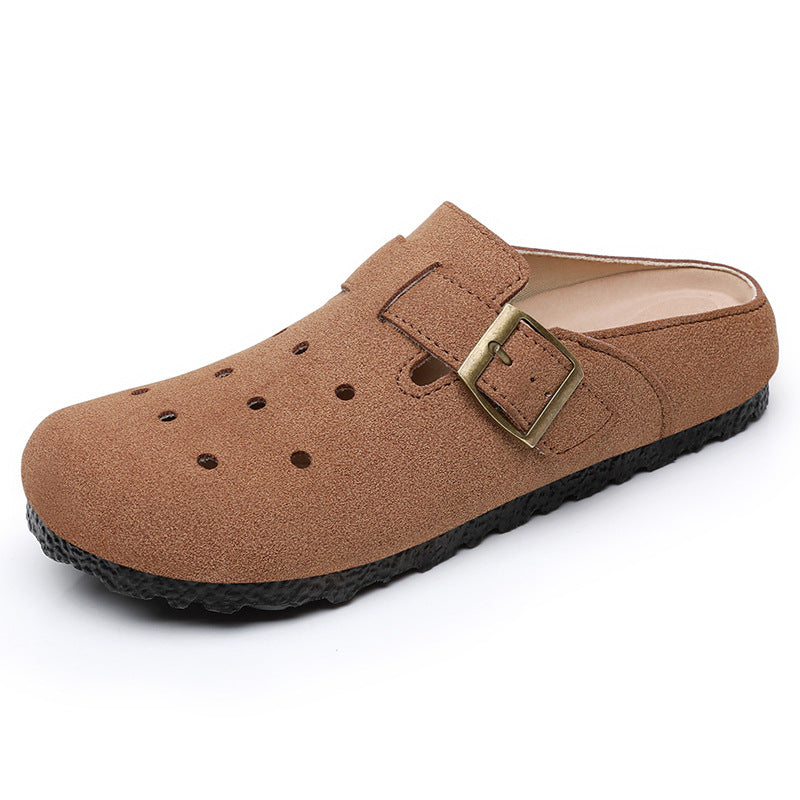 Damen Komfortable Clogs mit verstellbarem Riemen R&B