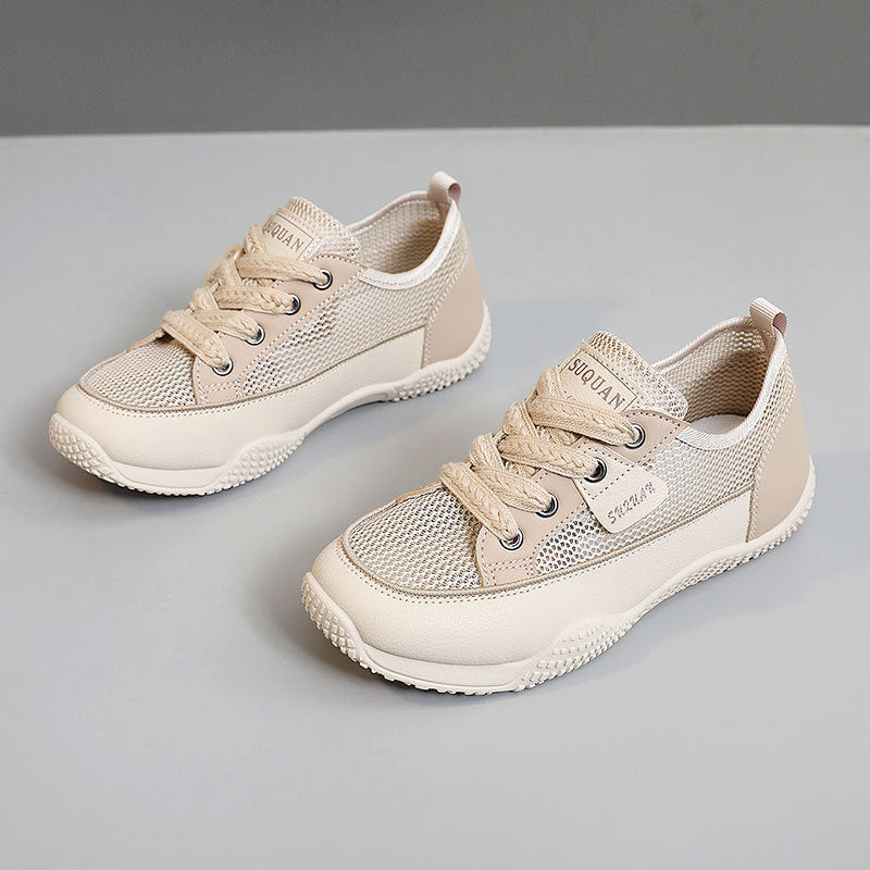 Damen Atmungsaktive Freizeitsneaker mit robustem Profil und modischen Akzenten R&B