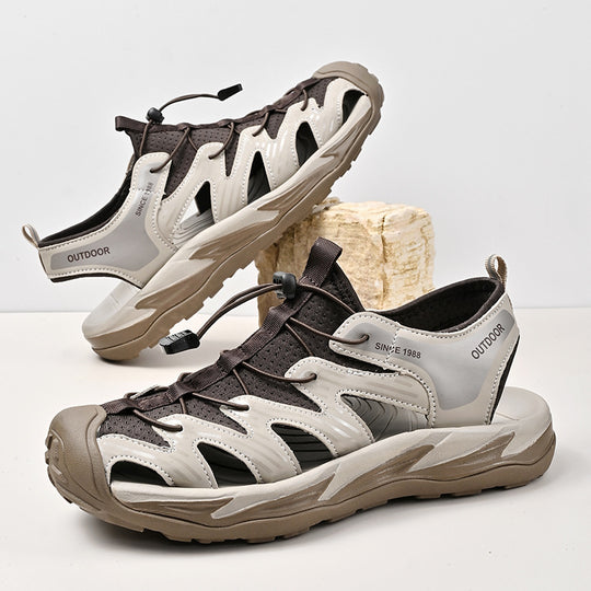 Damen Sportliche Outdoor-Sandalen mit rutschfester Sohle und praktischem Schnellschnürsystem R&B