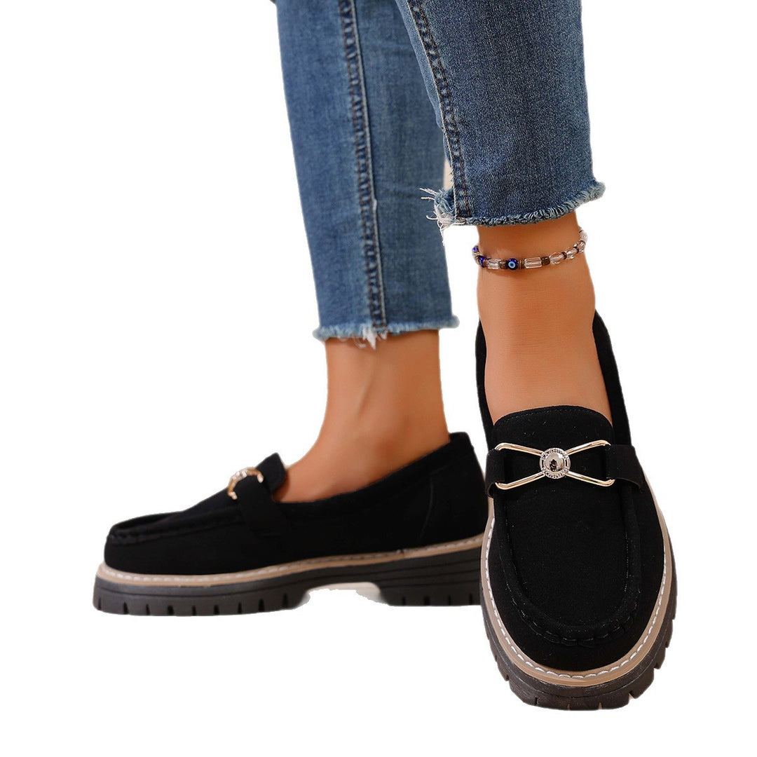 Damen modische Mokassins mit luxuriösem Design und robustem Profil R&B