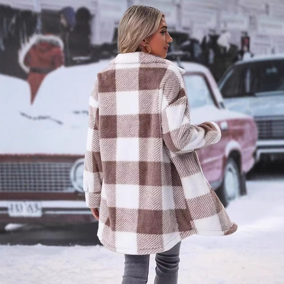 Damen Flanell-Winterjacke R&B