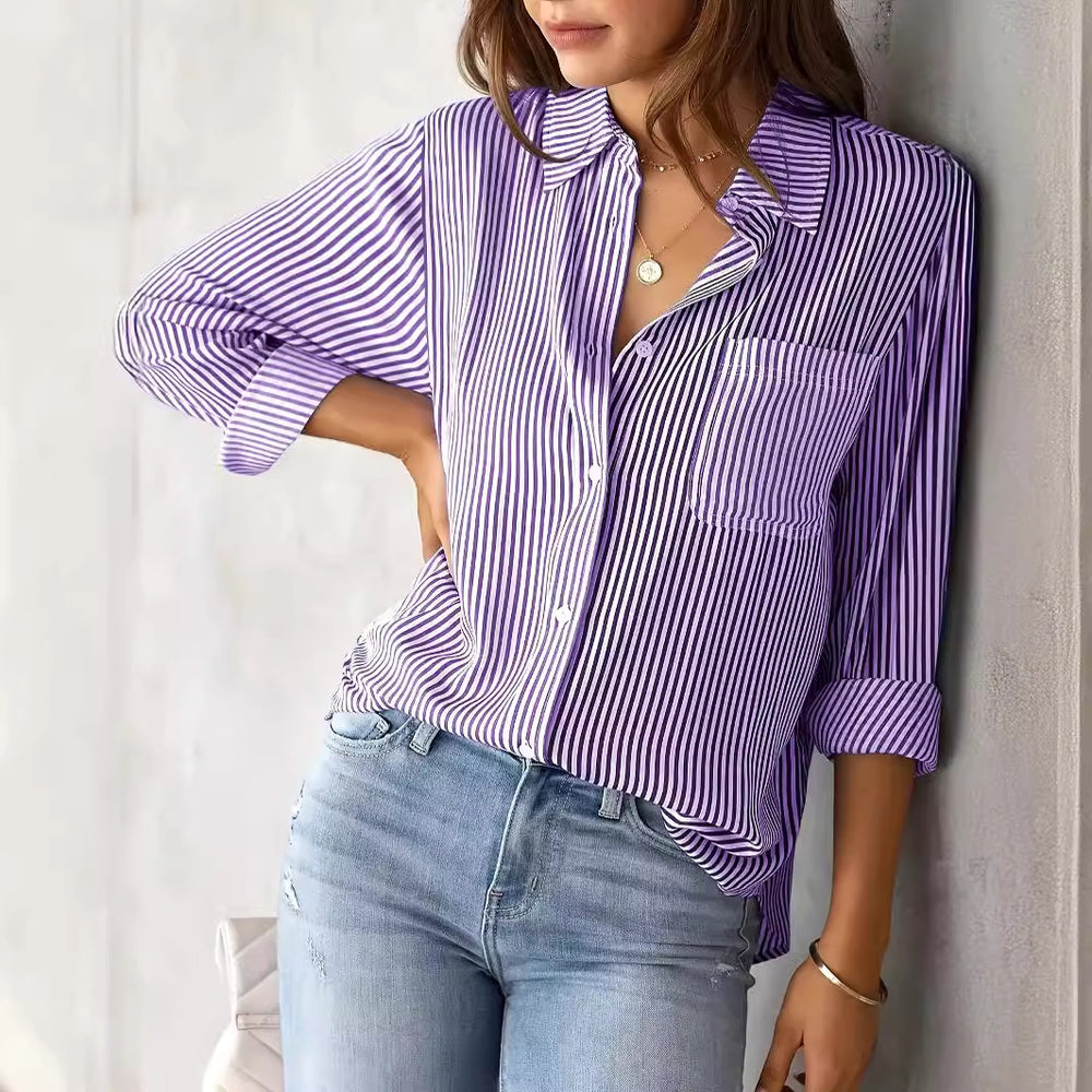 Damen lässige Hemdbluse R&B
