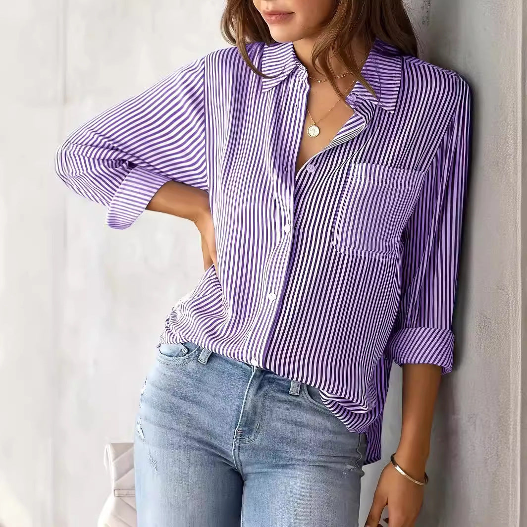 Damen lässige Hemdbluse R&B