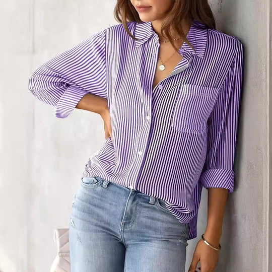 Damen lässige Hemdbluse R&B