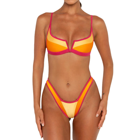 Damen Triangel-Bikini mit modernen Grafik-Elementen R&B