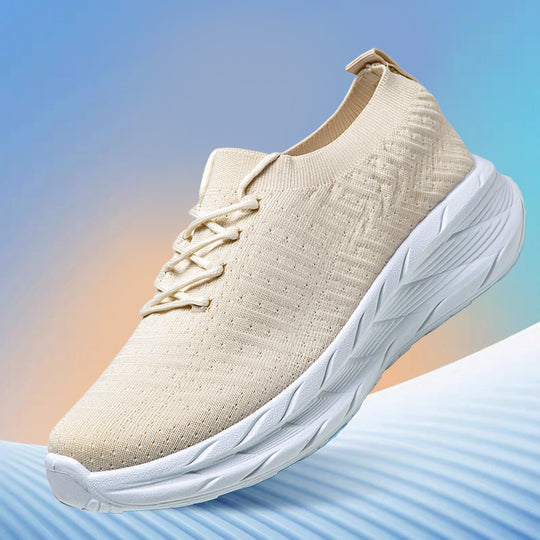 Damen Slip-On Laufschuhe mit flexiblem Strickoberteil und rutschfester Sohle R&B