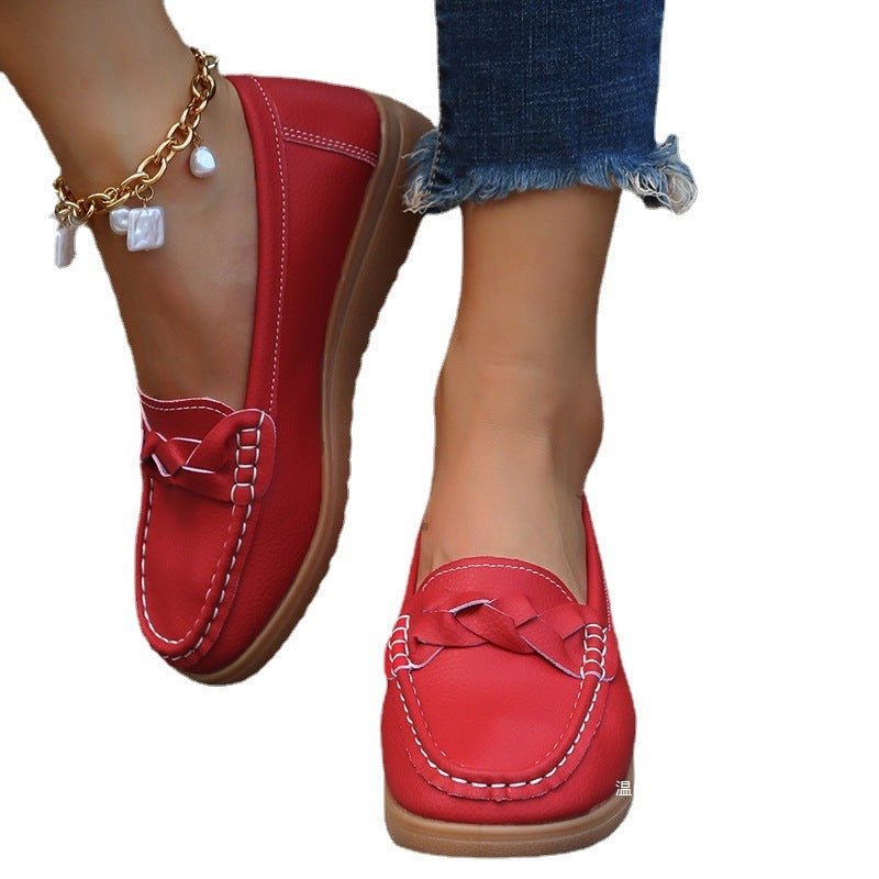 Damen Mokassins mit dekorativem Knoten und komfortabler Sohle R&B