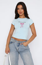 Damen bequemes Crop-Top mit modischem Druck R&B