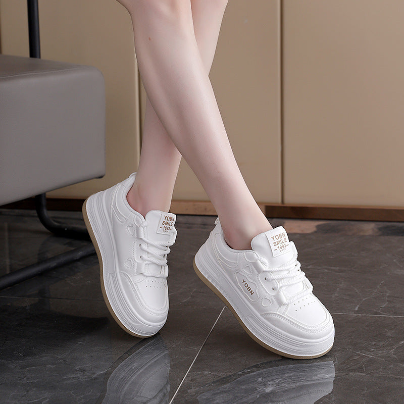 Damen Komfortable Sneaker mit dicker Laufsohle und modischem Design R&B