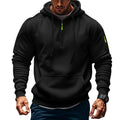 Herren Kapuzenpullover mit modernem Reißverschluss und praktischen Taschen R&B