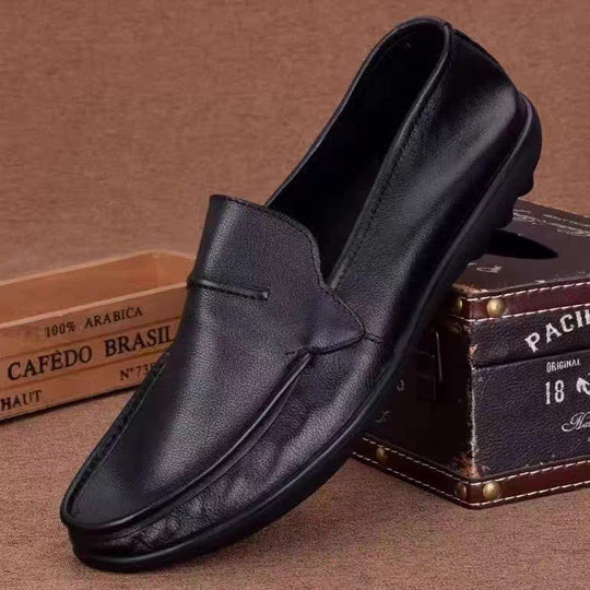 Herren elegante Lederloafers mit rutschfester Sohle R&B
