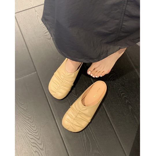 Damen Ballerinas mit modischem Faltendesign und komfortabler Innensohle R&B