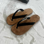 Damen Zehentrenner-Sandalen mit ergonomischem Fußbett und schmalem Riemendesign R&B